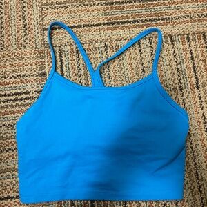 Vibrant Blue Strappy Crop Top